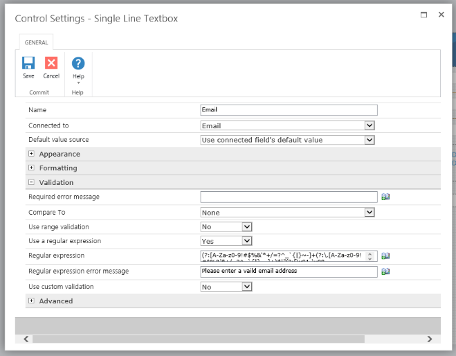 Nintex Forms - Single Email Validation